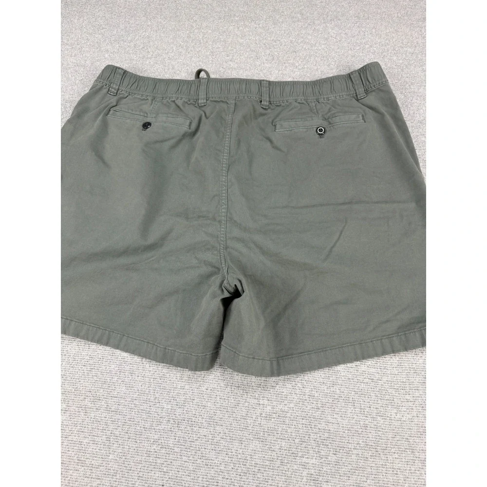 Todd Snyder Mens Weekend Shorts Olive Green Elastic Waist Cotton Stretch XXL